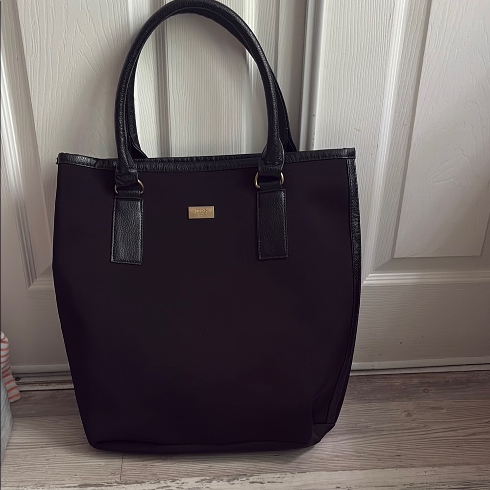 Boss Hugo Boss Parfum Black Tote Bag Purse